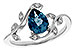D329-12881: LDS RG 1.20 LONDON BLUE TOPAZ 1.26 TGW (8x6MM LBT)