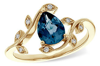D329-12881: LDS RG 1.20 LONDON BLUE TOPAZ 1.26 TGW (8x6MM LBT)