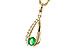 D329-14645: NECKLACE .28 EMERALD .45 TGW (5x4 EMER)