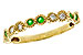 D329-15617: LDS WED RG .11 TW EMERALD .20 TGW