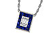 D329-16508: NECKLACE .84 SAPPHIRE TW 1.02 TGW