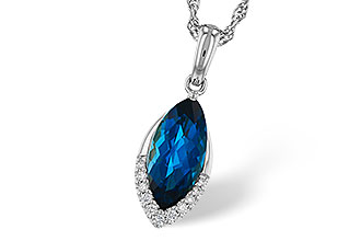 D329-16545: NECK 2.14 LONDON BLUE TOPAZ 2.20 TGW (12x6MM MQ)