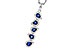 D329-17454: NECKLACE .95 TW SAPPHIRE 1.19 TGW