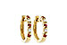 E055-48299: EARRINGS .17 RUBY .26 TGW