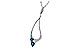 E243-70108: NECK .83 BLUE TOPAZ 1.00 TGW