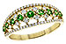 E244-54690: LDS RG .35 GREEN GARNET .67 TGW