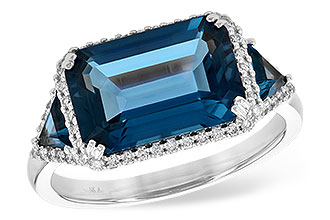 E244-56499: LDS RG 4.60 TW LONDON BLUE TOPAZ 4.82 TGW (12x8MM)