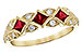 E327-30163: LDS WED RG .55 TW RUBY .70 TGW