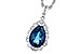 E327-33808: NECK 2.25 LONDON BLUE TOPAZ 2.40 TGW (10x7 PS)