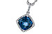 E328-21954: NECK 1.09 LONDON BLUE TOPAZ 1.20 TGW