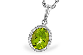 E328-21981: NECKLACE 1.72 TW PERIDOT 1.75 TGW (9x7 PER)