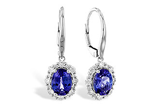 E328-22826: EARR 1.28 TW TANZANITE 1.72 TGW (7x5 OVAL)