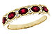 E328-23772: LDS WED RG .88 TW RUBY 1.00 TGW (4x3MM RUBY)