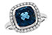 E328-24672: LDS RG 3.85 LONDON BLUE TOPAZ 4.15 TGW (9MM LBT)