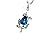 E329-12881: NECK 1.20 LONDON BLUE TOPAZ 1.25 TGW (8x6MM LBT)