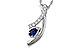E329-14645: NECKLACE .23 SAPP .40 TGW (5x3 SAPP)