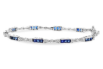 E329-14681: BRACELET 2.10 SAPPHIRE 2.75 TGW (7")