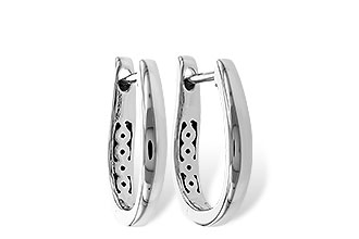 E329-14708: GOLD EARRINGS (15MM)