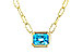E329-14717: NECKLACE 1.20 SWISS BLUE TOPAZ (18")
