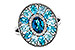 E329-15617: LDS RG 3.02 TW BLUE TOPAZ 3.10 TGW (7x5MM LBT CTR)