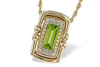 E329-17399: NECKLACE .72 PERIDOT .84 TGW (8x4MM PER)