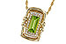 E329-17399: NECKLACE .72 PERIDOT .84 TGW (8x4MM PER)