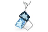 F242-79217: NECK 10.60 BLUE TOPAZ 10.73 TGW