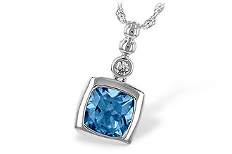 F243-68317: NECK 1.45 BLUE TOPAZ 1.49 TGW