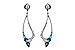 F243-70108: EARR .98 BLUE TOPAZ 1.25 TGW