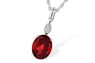 F244-61999: NECK 2.90 GARNET 2.93 TGW (10x8MM GAR)