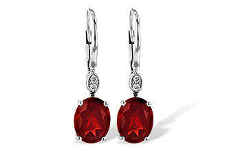 F244-62835: EARR 3.45 TW GARNET 3.50 TGW (9x7MM GAR)