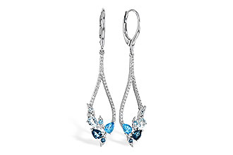 F327-31063: EARR 1.08 BLUE TOPAZ 1.35 TGW