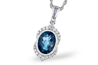 F327-35617: NECK 1.96 LONDON BLUE TOPAZ 2.10 TGW