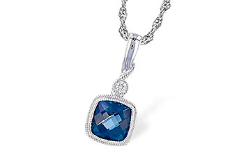 F328-18281: NECK 1.05 LONDON BLUE TOPAZ 1.07 TGW