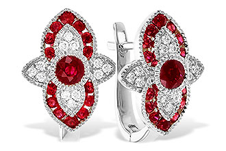 F328-18308: EARR .78 TW RUBY .90 TGW