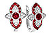 F328-18308: EARR .78 TW RUBY .90 TGW