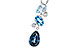 F328-21081: NECK 1.99 TW BLUE TOPAZ 2.02 TGW