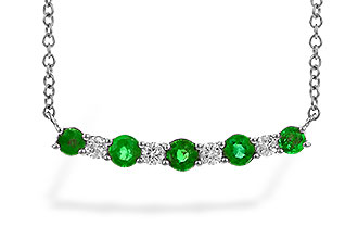 F328-25590: NECK .43 TW EMERALD .55 TGW