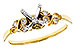 F329-09263: LDS SEMI DIA RG .07 TW