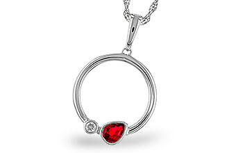 F329-11072: NECKLACE .24 RUBY .26 TGW
