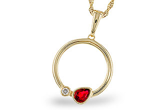 F329-11072: NECKLACE .24 RUBY .26 TGW