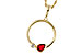 F329-11072: NECKLACE .24 RUBY .26 TGW