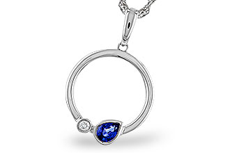 F329-11081: NECKLACE .26 SAPPHIRE .28 TGW