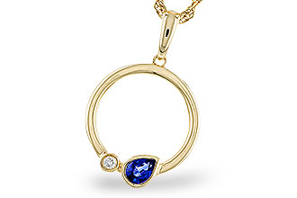 F329-11081: NECKLACE .26 SAPPHIRE .28 TGW