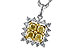 F329-12863: NECK .76 FANCY YELLOW DIAMONDS 1.09 TW