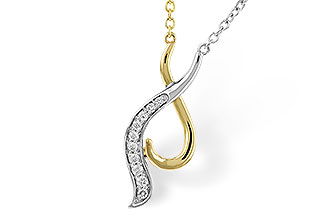 F329-13790: NECKLACE .10 TW (18")