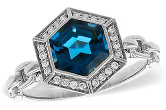 F329-14681: LDS RG 2.03 LONDON BLUE TOPAZ 2.14 TGW (7.5MM LBT)