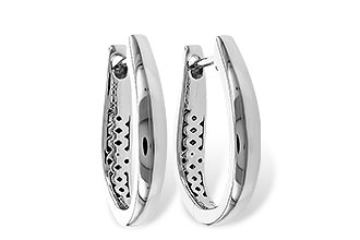 F329-14717: GOLD EARRINGS (17MM)