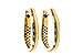 F329-14717: GOLD EARRINGS (17MM)