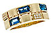 F329-15617: LDS RG .94 LONDON BLUE TOPAZ 1.00 TGW